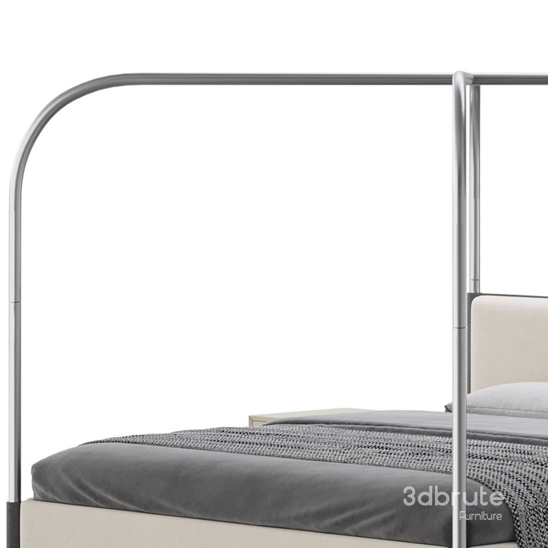 Gracia King Upholstered Canopy bed Image 13