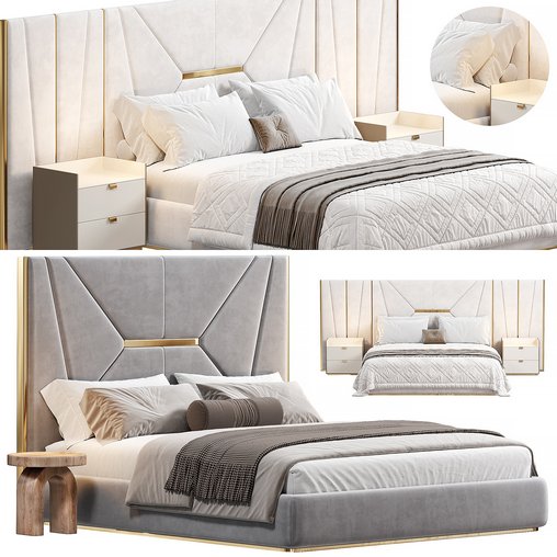 AMBER BEDROOM LUXURY FURNITURE Bed by saberjewels