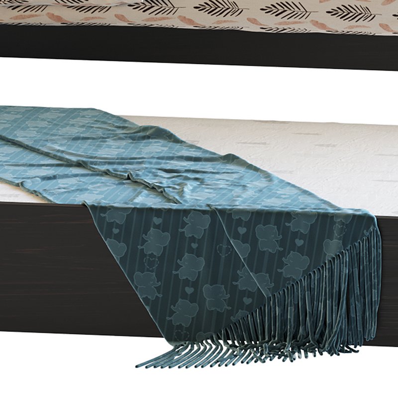 Twin Size Platform Bed Wood Bed Frame with Trundle Image 12