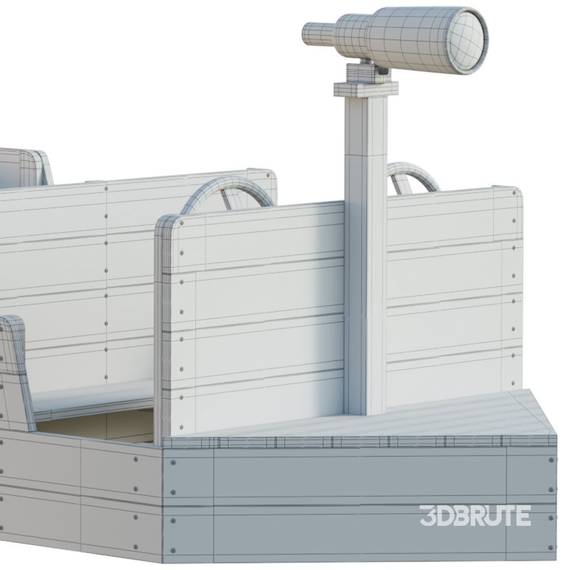 ADMIRAL WOODEN PLAY BOAT Image 14