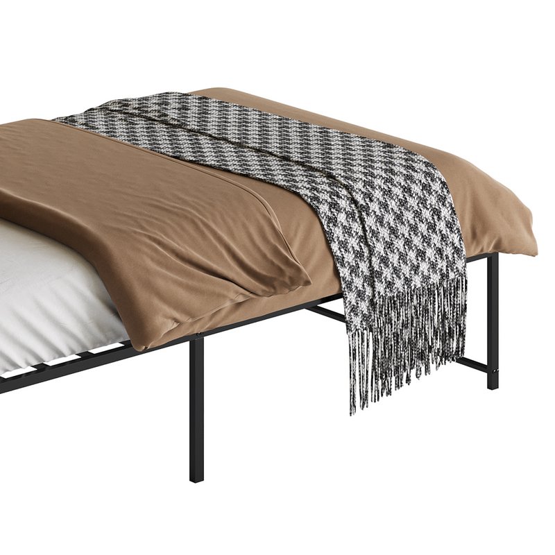 Topeakmart Rustic Metal Bed Image 14