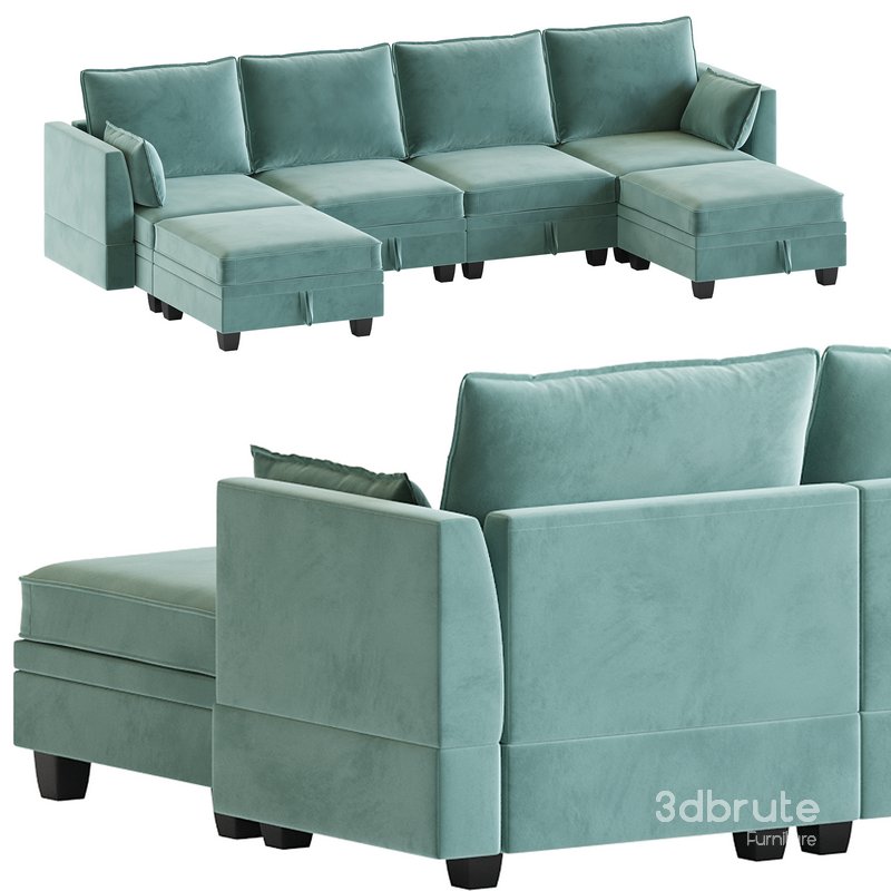 Sectional Sofa Convertible Sofa Bed Image 1