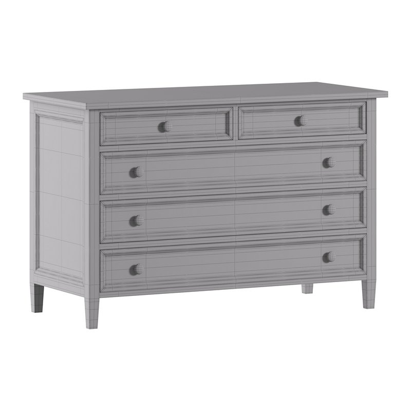 Harbor Grey 5-Drawer Dresser Image 13