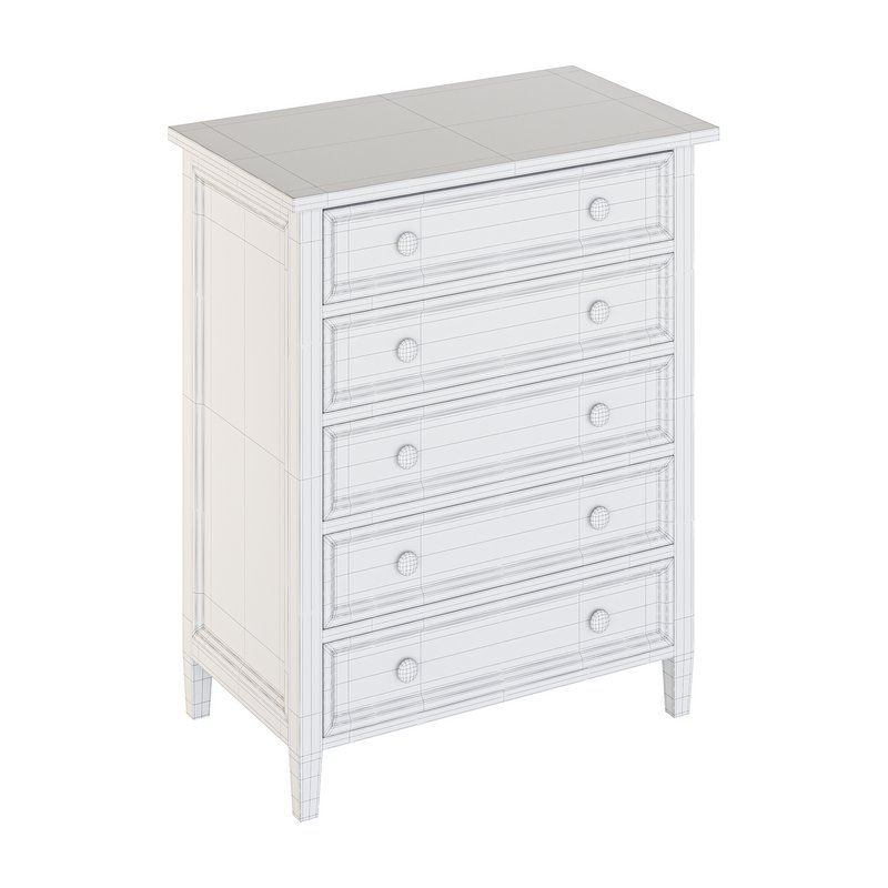 Harbor Grey 5-Drawer Chest Image 15