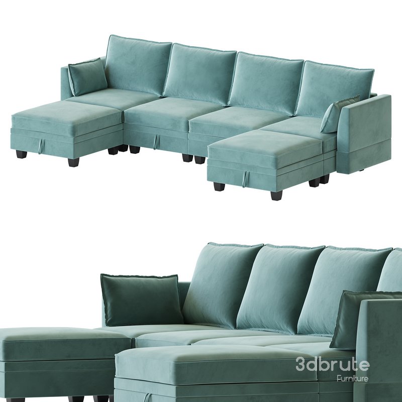 Sectional Sofa Convertible Sofa Bed Image 14
