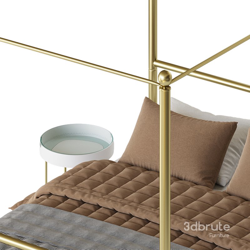 Mainstays Metal Canopy bed Image 15