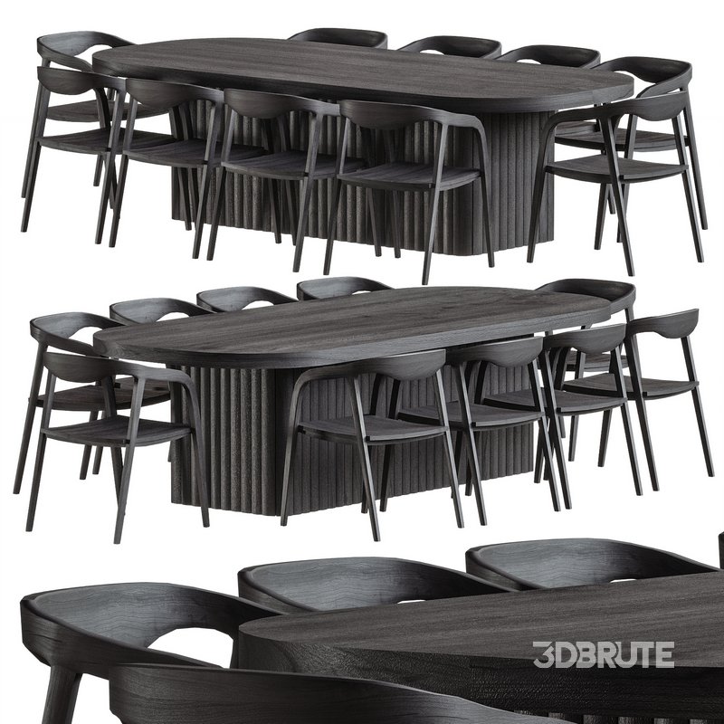 Table chair wooden Image 1