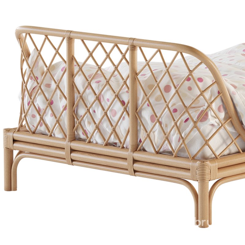 Katsuki Rattan Bed Image 13