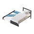 Twin Size Platform Bed Wood Bed Frame with Trundle - Thumbnail 1