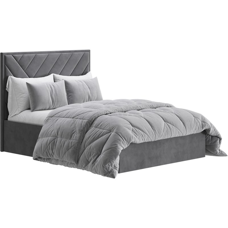 House Beautiful Jay Velvet-Finish Ottoman Bed Image 15