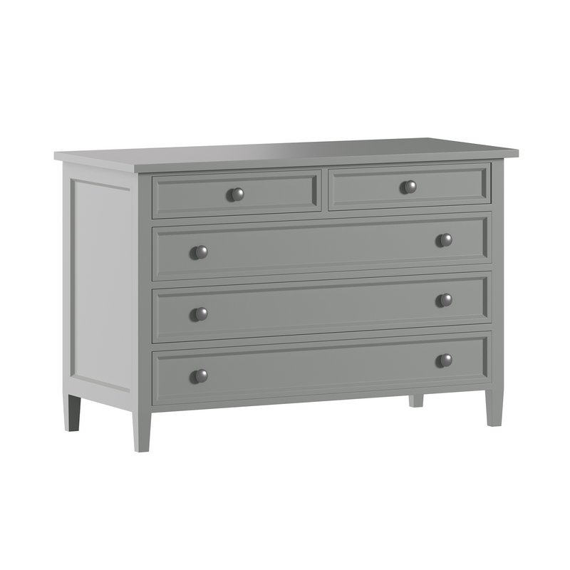 Harbor Grey 5-Drawer Dresser Image 1