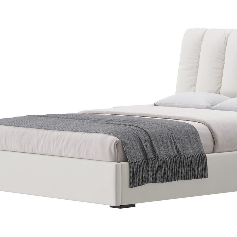 White Modern Twin Bed Image 15