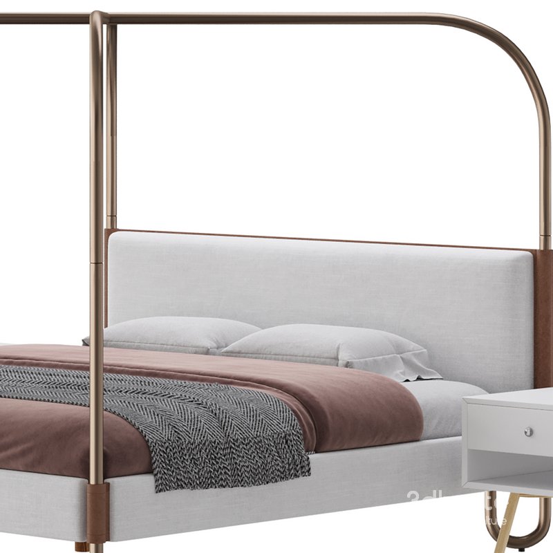 Gracia King Upholstered Canopy bed Image 16