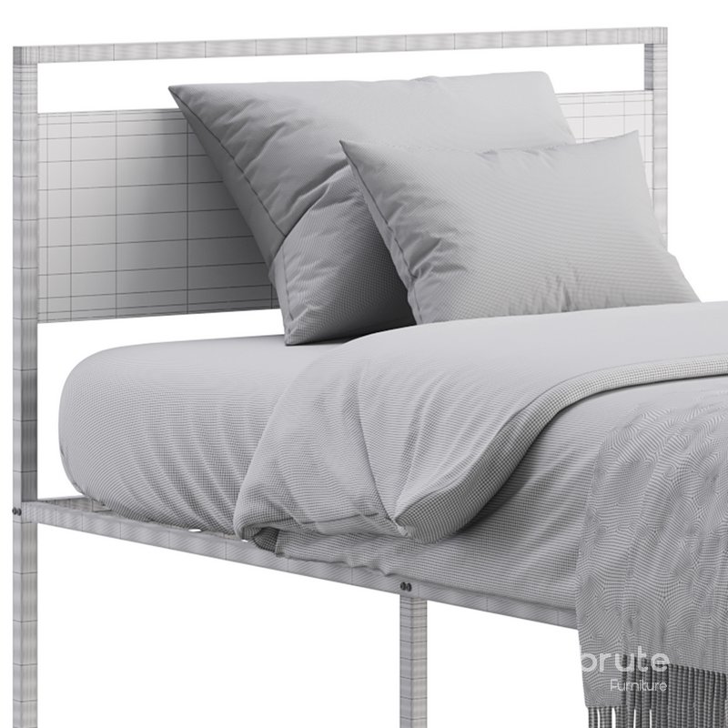 Topeakmart Rustic Metal Bed Image 16