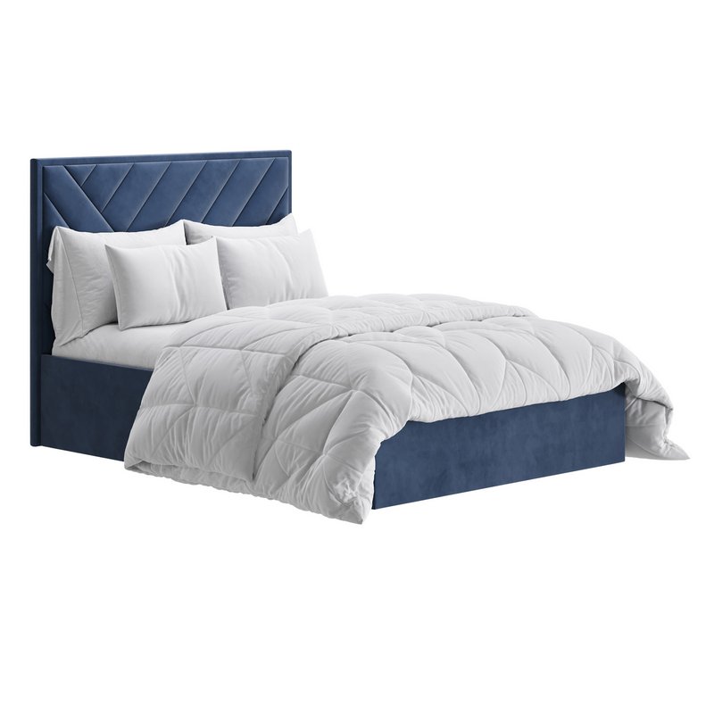 House Beautiful Jay Velvet-Finish Ottoman Bed Image 1