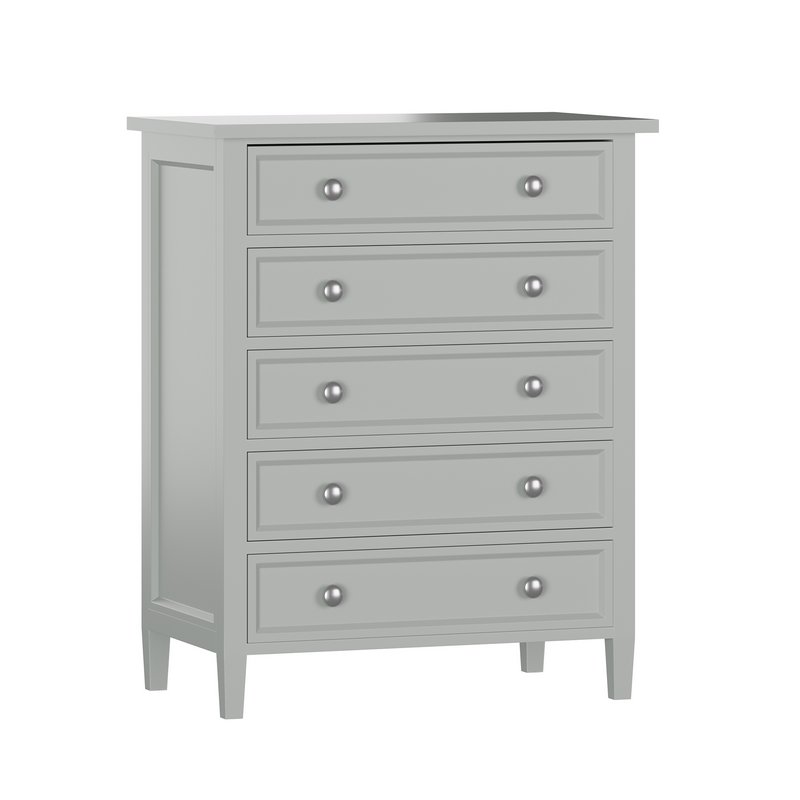 Harbor Grey 5-Drawer Chest Image 1