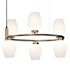 Hanging chandelier with glass shades - Thumbnail 1