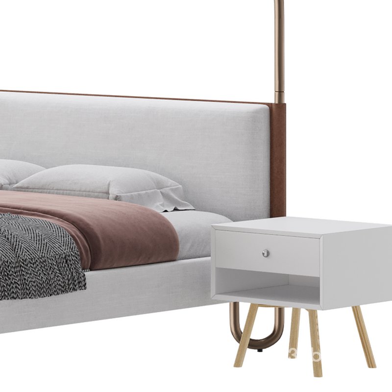 Gracia King Upholstered Canopy bed Image 15