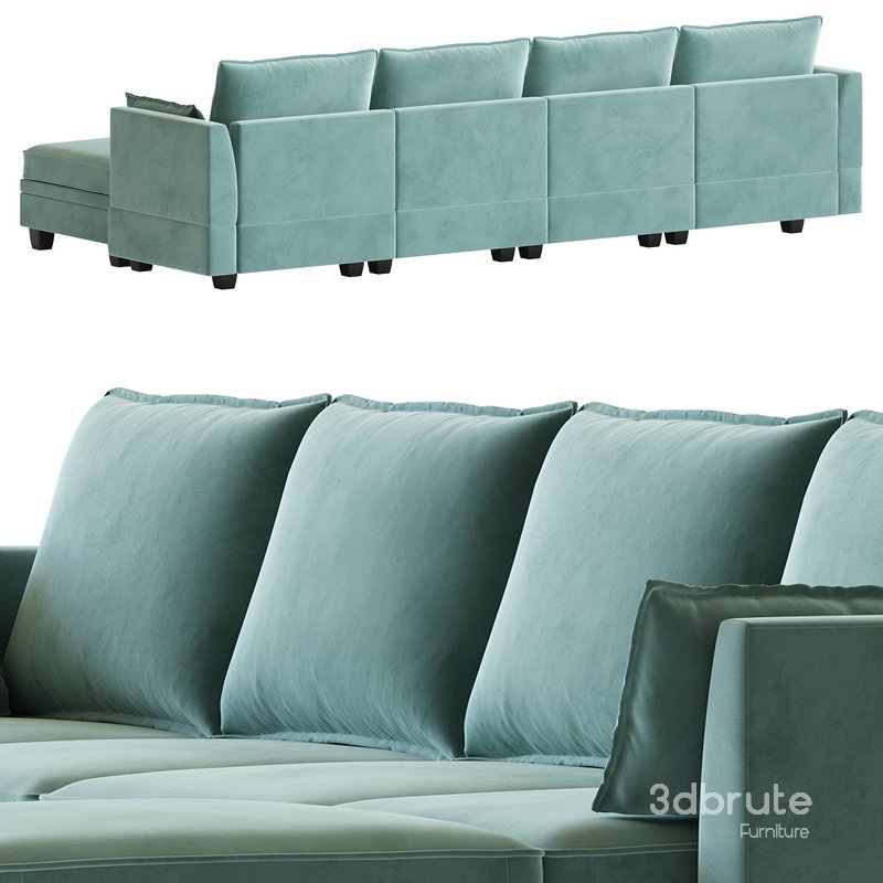 Sectional Sofa Convertible Sofa Bed Image 15