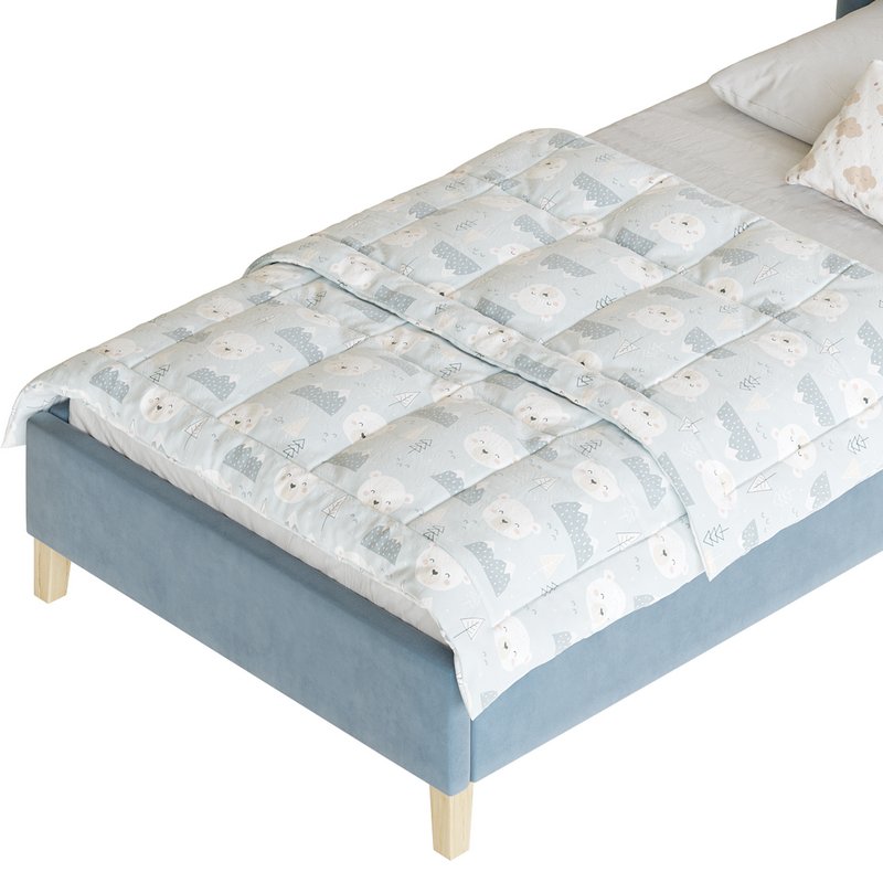 Rainbow Kids Velvet Finish Bed Image 17