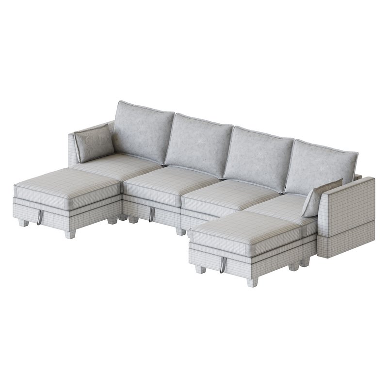 Sectional Sofa Convertible Sofa Bed Image 16