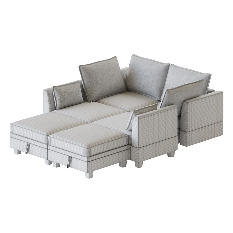 Sectional Sofa Convertible Sofa Bed 2 Image 15