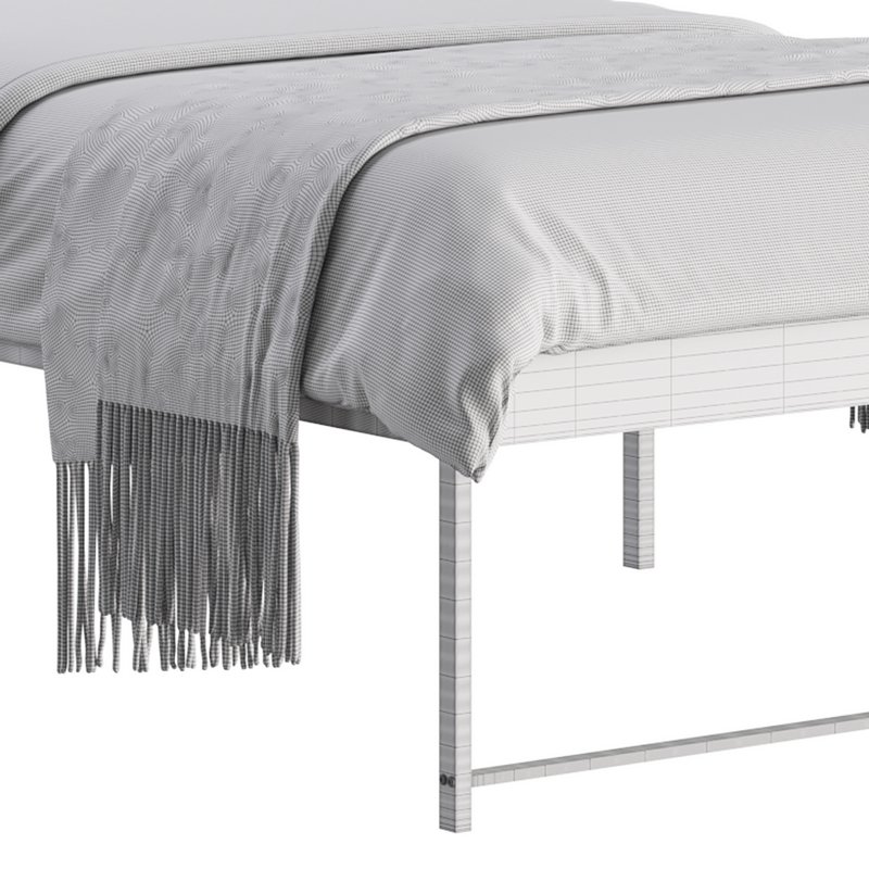 Topeakmart Rustic Metal Bed Image 17