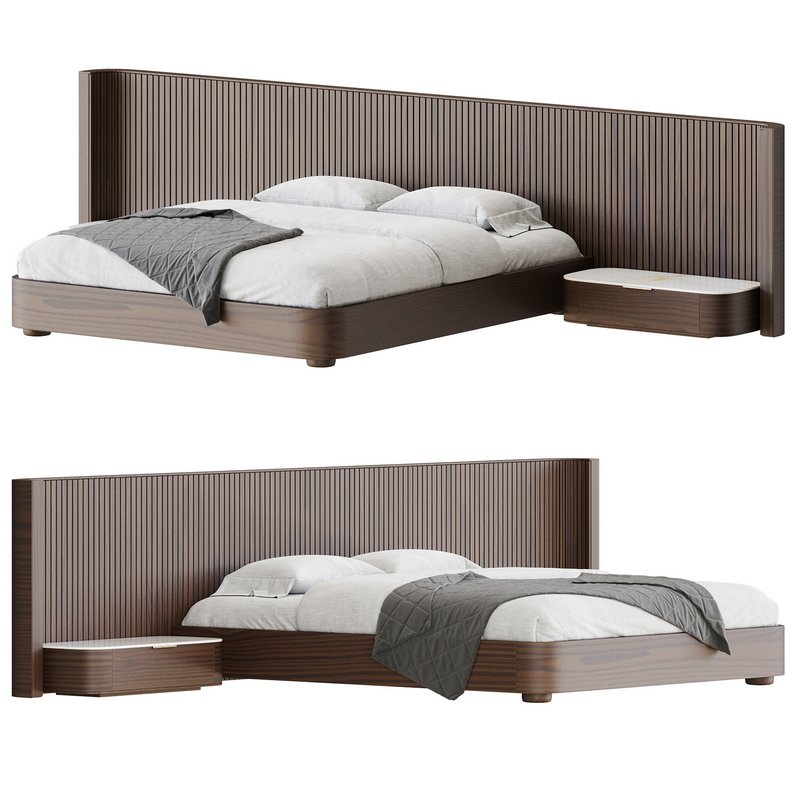 Finnley Extended Headboard Bed Image 1