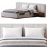 American Queen Size Bed Offered in Velvet with Floating Nightstands - Thumbnail 16