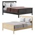 HEMNES Bed frame dark gray stained - Thumbnail 1