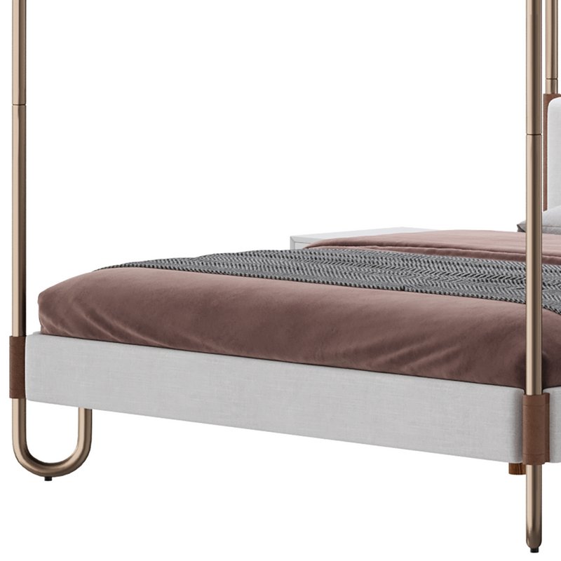 Gracia King Upholstered Canopy bed Image 17