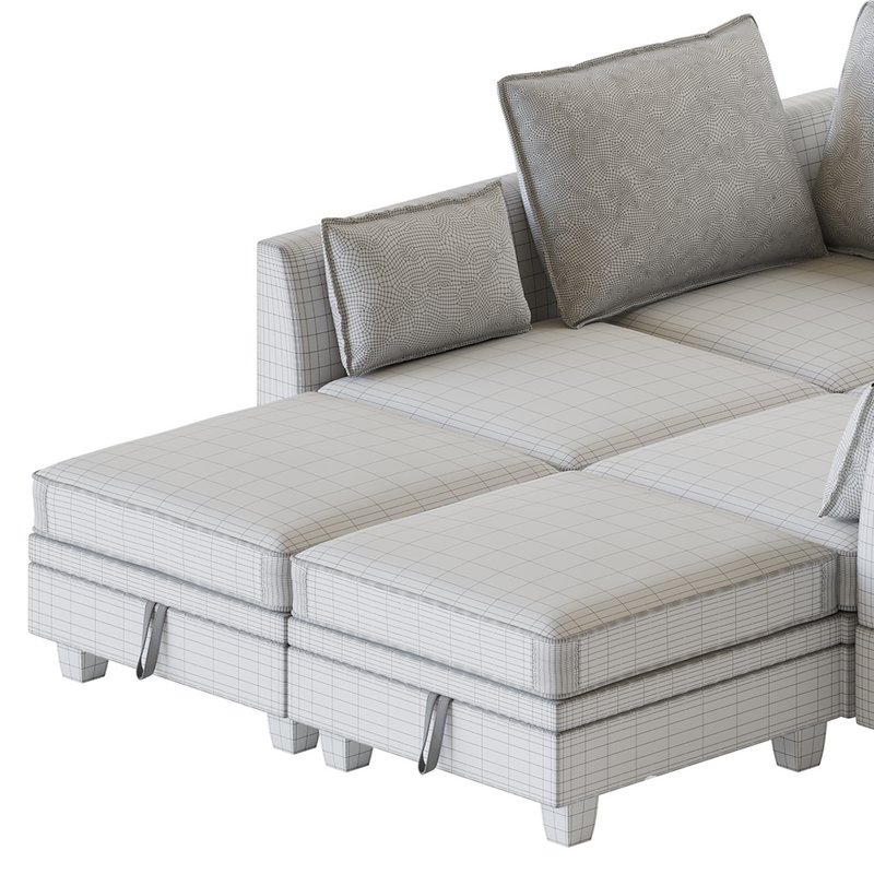 Sectional Sofa Convertible Sofa Bed 2 Image 16