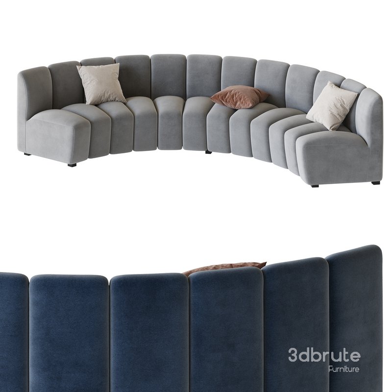 Lando modular curved seat Image 19