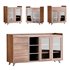 Asian Brown Wood Sideboard - Thumbnail 1