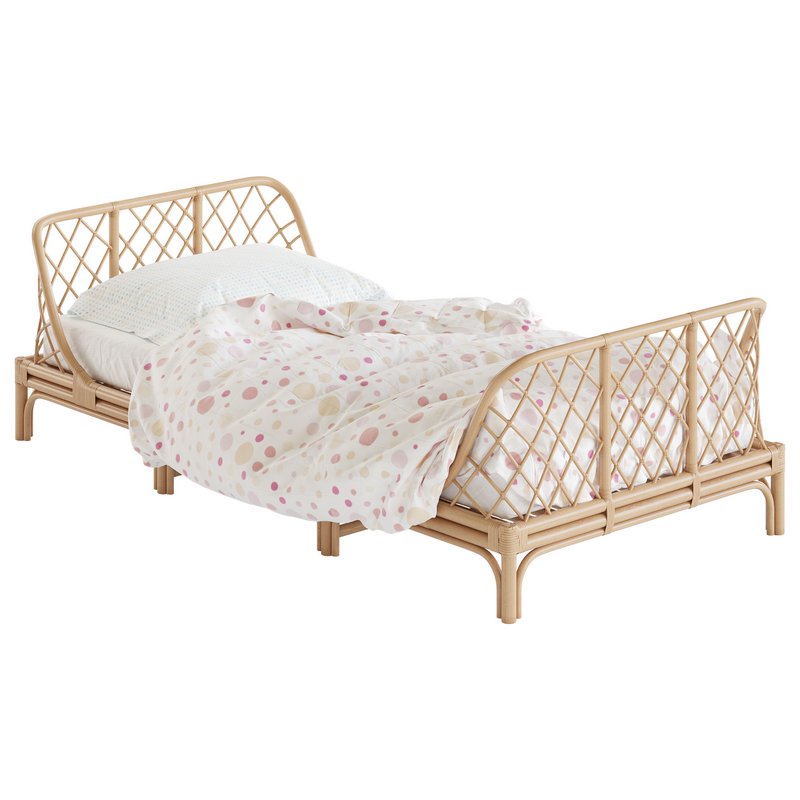 Katsuki Rattan Bed Image 15