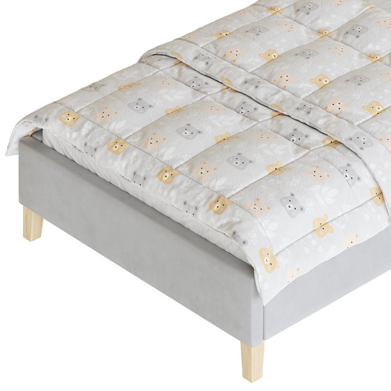 Rainbow Kids Velvet Finish Bed Image 18
