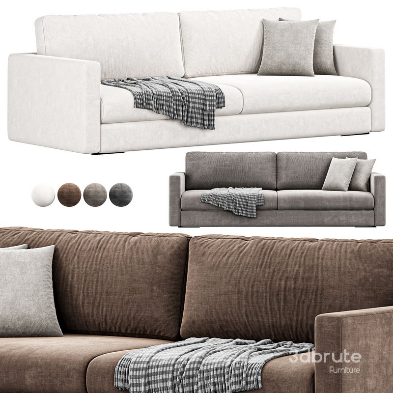 Magnum 3 Seater Fabric Sofa By Flexform Image 2