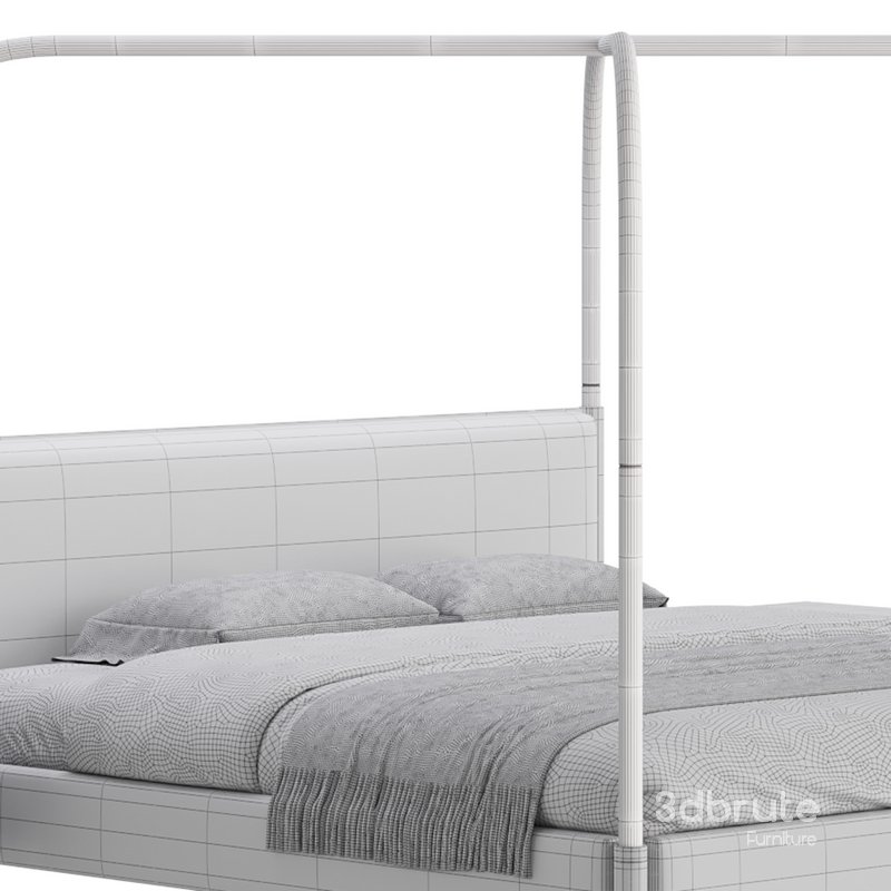 Gracia King Upholstered Canopy bed Image 20