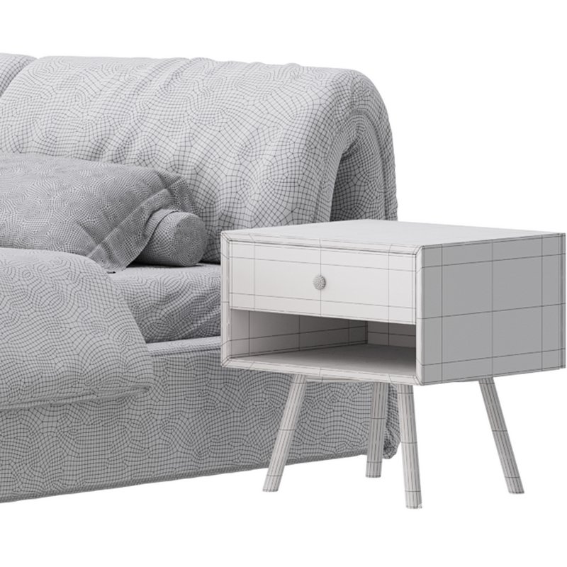 Brown Genuine Leather Upholstered Headboard Queen Size Modern Bed Image 19