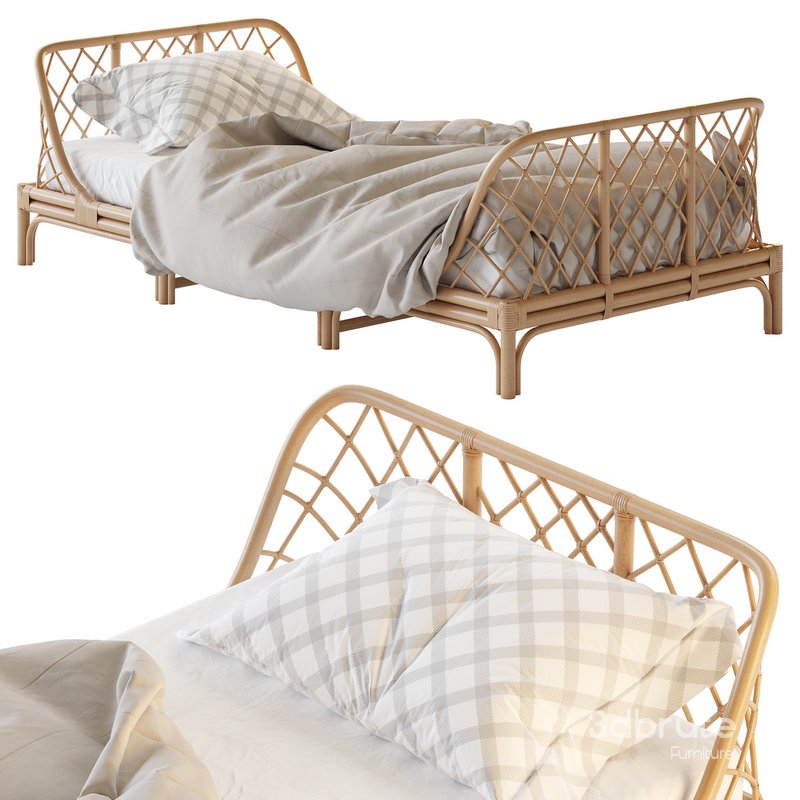 Katsuki Rattan Bed Image 16