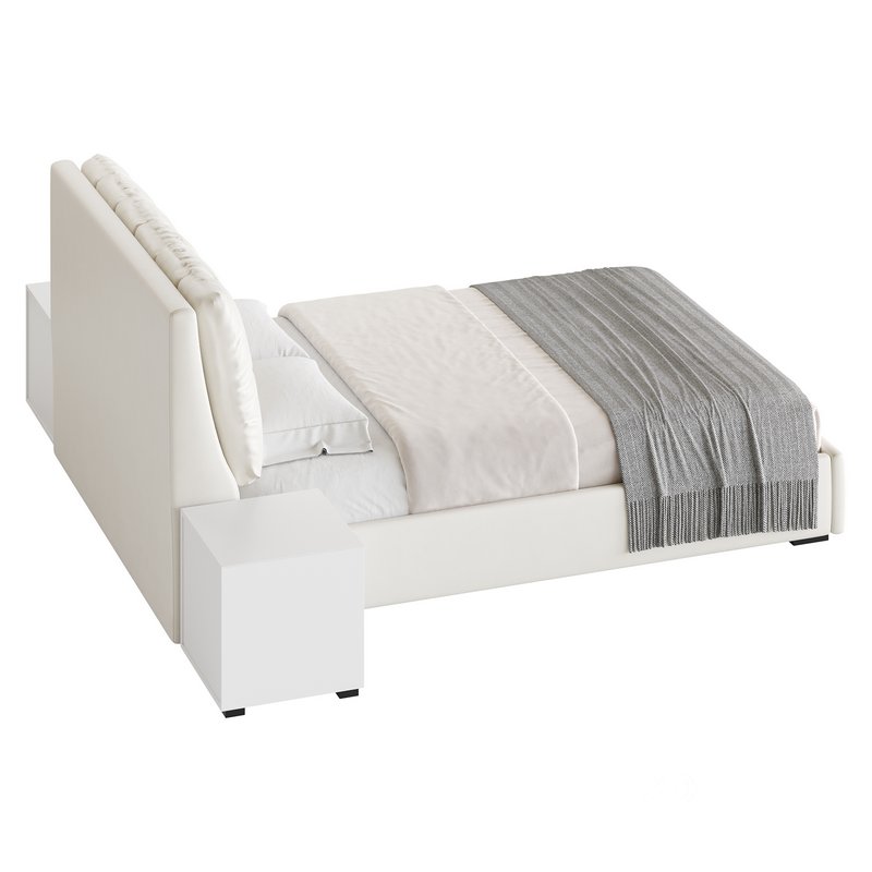 White Modern Twin Bed Image 19