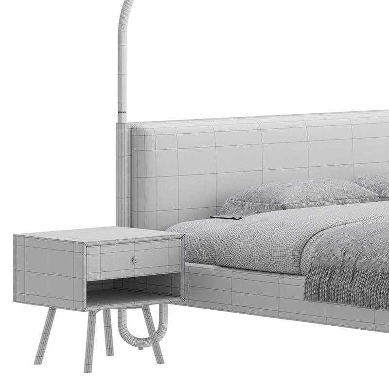 Gracia King Upholstered Canopy bed Image 19