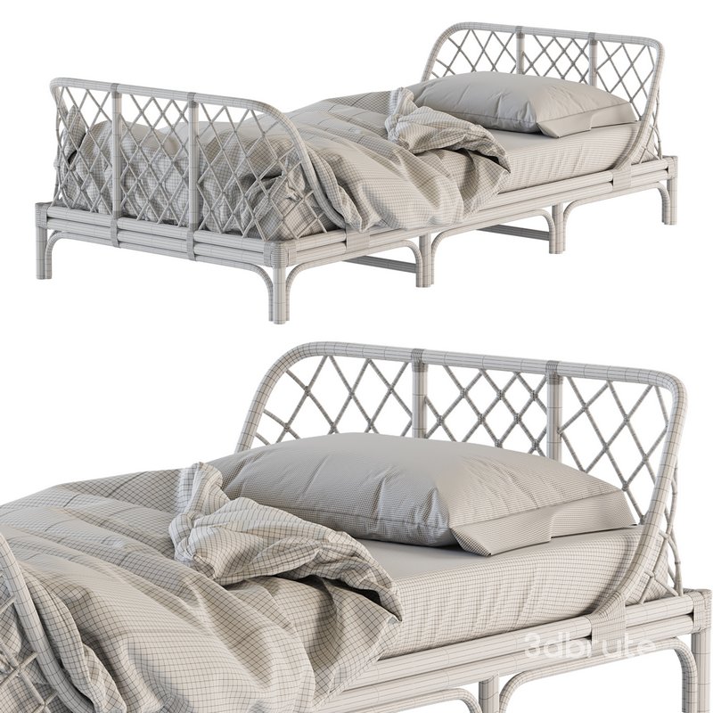 Katsuki Rattan Bed Image 17