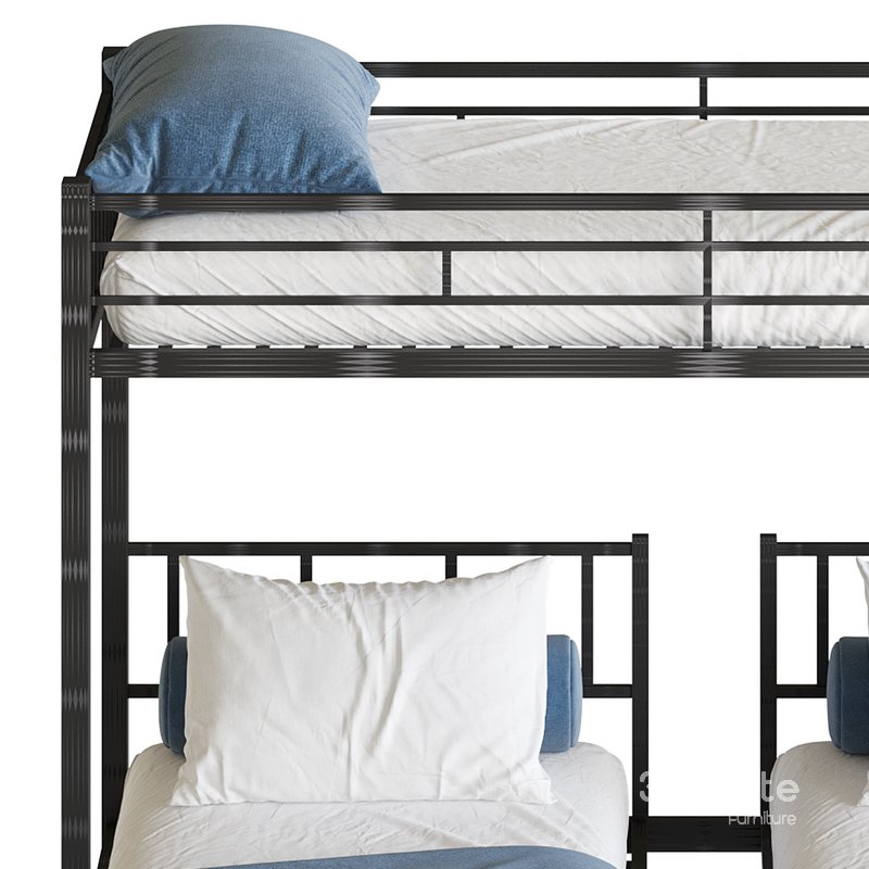 Metal Triple Bunk Beds Image 20