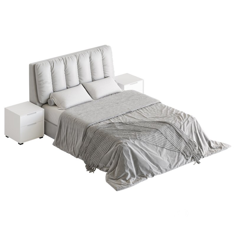 White Modern Twin Bed Image 21
