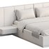American Queen Size Bed Offered in Velvet with Floating Nightstands - Thumbnail 21