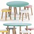 Round table and stool for children by Etsy - Thumbnail 2