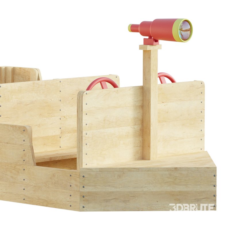 ADMIRAL WOODEN PLAY BOAT Image 2