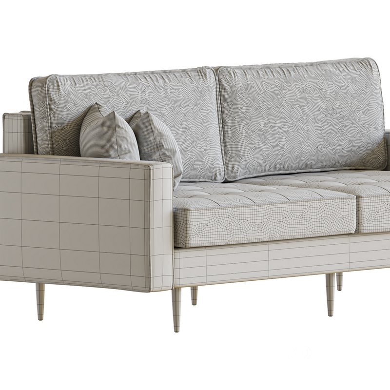 Velvet Fabric Sofa Couch Image 24