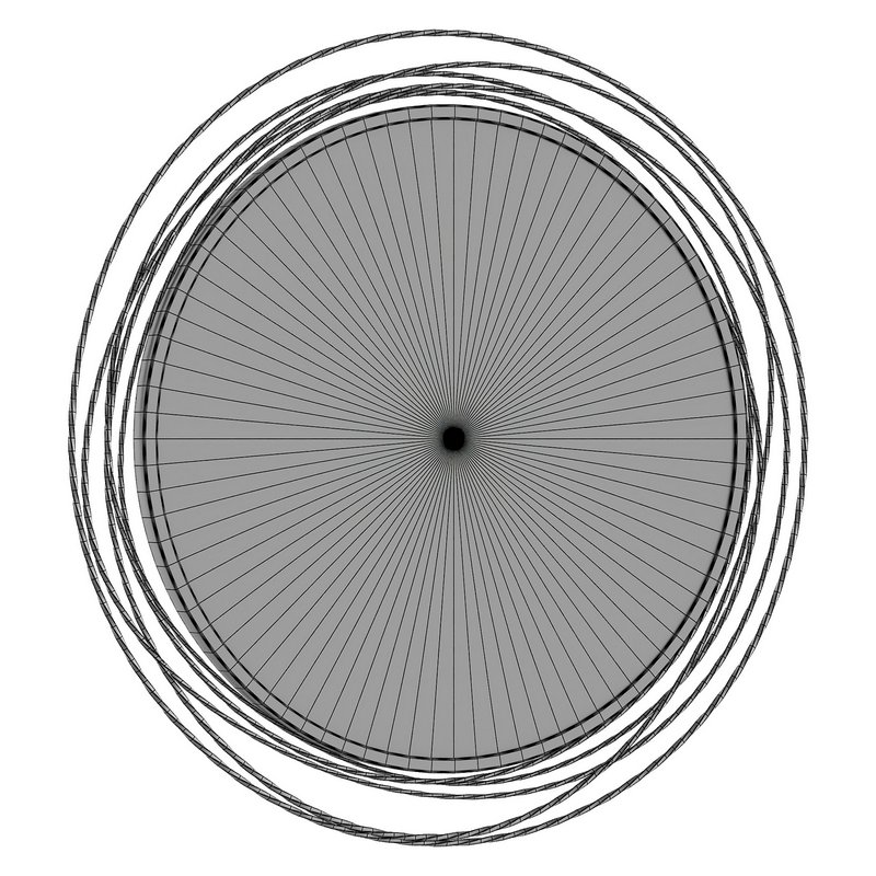 Saskia Round Gold Wall Mirror Image 2